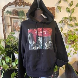 Authentic NWT “Off White” Main Label Black hoodie Mens size Large